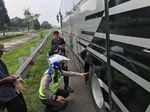 Antisipasi Kecelakaan, Bus Arah Puncak Dicek Kelaikannya di Ciawi