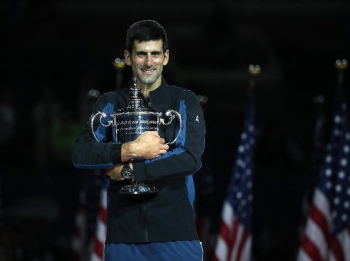 Novak Djokovic menjuarai AS Terbuka 2018. (Foto: Matthew Stockman/Getty Images) Novak Djokovic menjuarai AS Terbuka 2018. (Foto: Matthew Stockman/Getty Images)