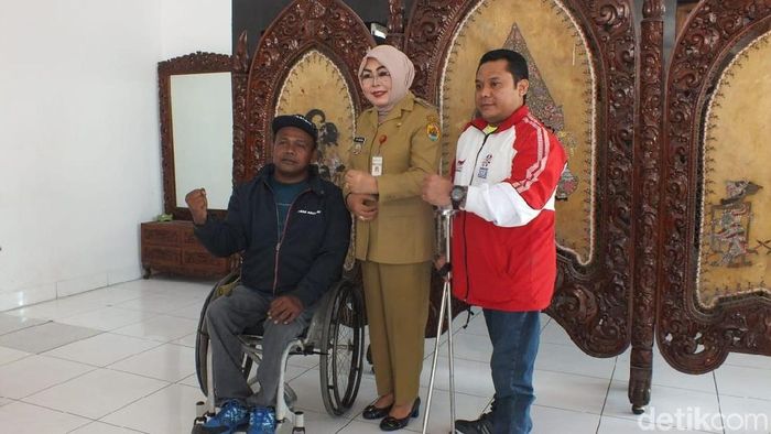 Atlet Asian Para Games 2018 asal Grobogan, Jawa Tengah (Akrom Hazami/detikSport) Atlet Asian Para Games 2018 asal Grobogan, Jawa Tengah (Akrom Hazami/detikSport)