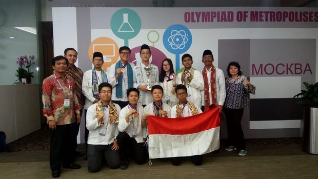 Tim pelajar DKI Jakarta raih Silver Trophy, 3 medali perak dan 4 medali perunggu pada Olimpiade Metropolis Ketiga di Moskow, 2-7 September 2018.