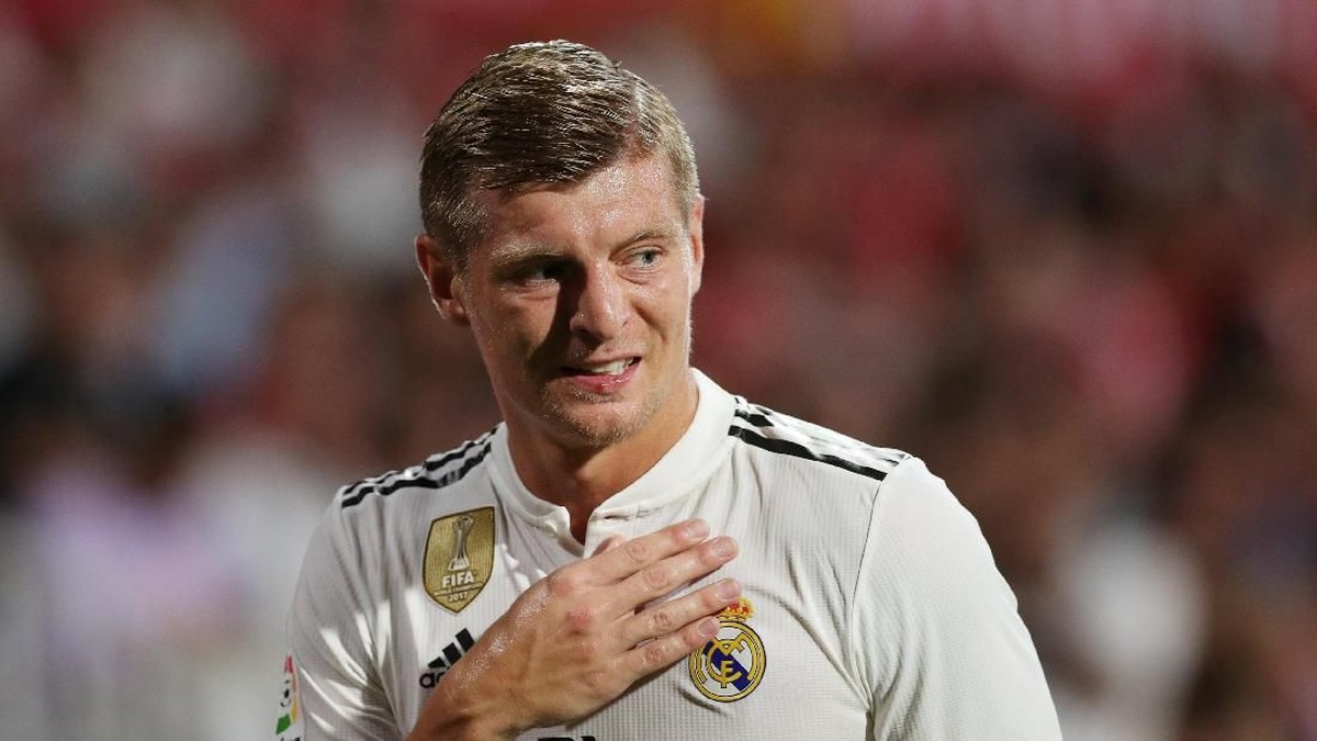 Pemain Real Madrid, Toni Kroos. (Foto: Albert Gea/Reuters)