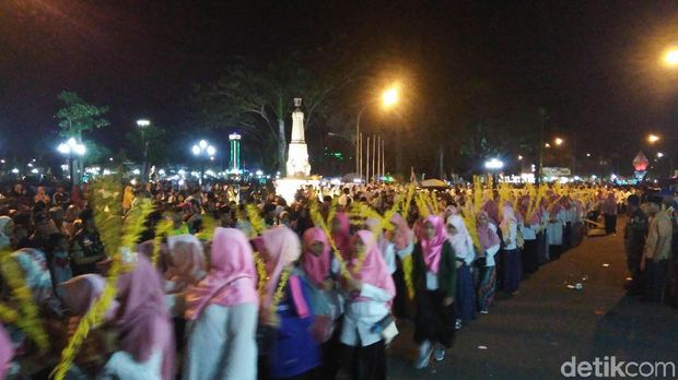 Ribuan Santri di Purworejo Pawai Sambut 1 Muharam