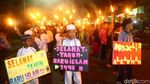 Semarak Pawai Obor Tahun Baru Hijriah di Manggarai