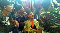 Pria yang ditemukan warga tergeletak di pinggir sungai dan mengaku sebagai kondektur ternyata sopir bus maut yang mengalami kecelakaan di jalan alternatif Cikidang, Sukabumi. Istimewa.