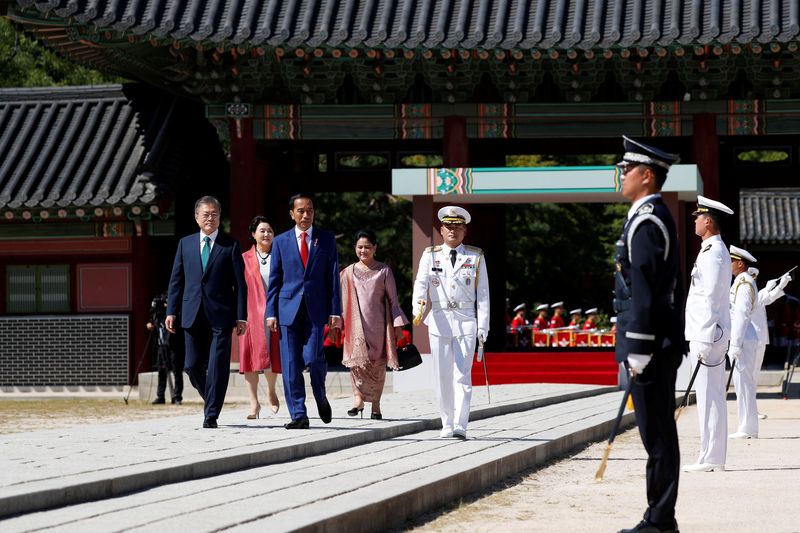 Foto: Istana yang Jadi Saksi Penyambutan Jokowi di Korea