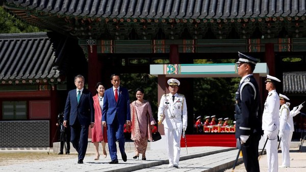 Foto: Istana yang Jadi Saksi Penyambutan Jokowi di Korea