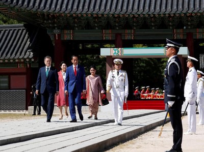 Foto: Istana yang Jadi Saksi Penyambutan Jokowi di Korea Foto: Istana yang Jadi Saksi Penyambutan Jokowi di Korea