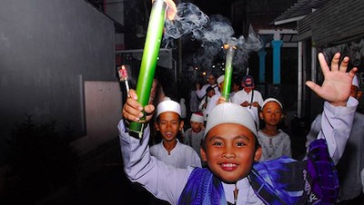 Kemeriahan Anak-anak Ikut Pawai Sambut 1 Muharam