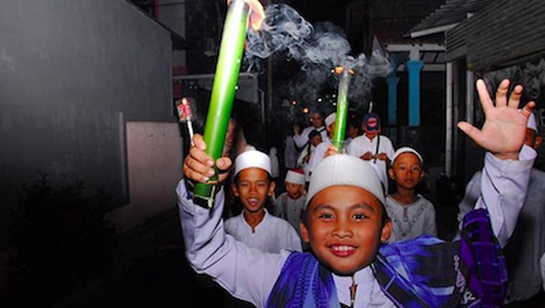 Kemeriahan Anak-anak Ikut Pawai Sambut 1 Muharam