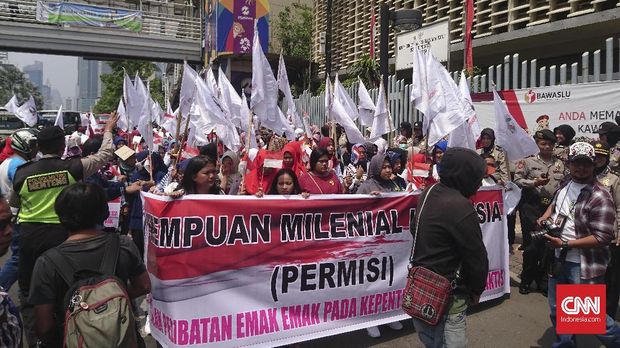 'Perempuan Milenial' Protes Emak-emak Jadi Alat Politik