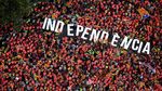 Lautan Manusia di Barcelona yang Serukan Kemerdekaan Catalonia