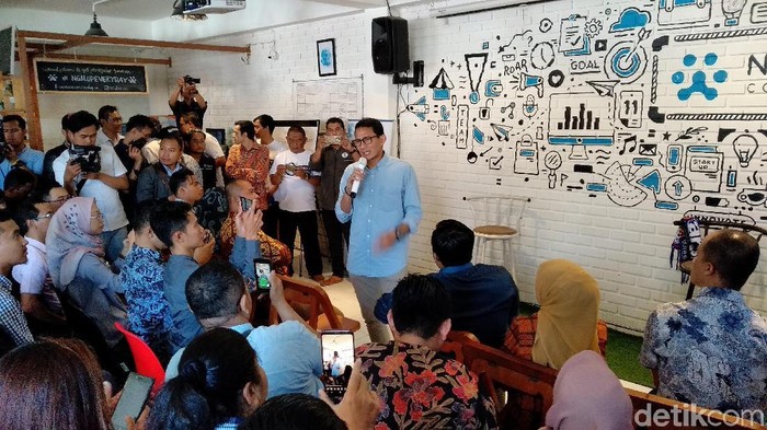 Ini Tips Sukses Sandiaga Uno ke Kreator Digital Muda Kota Malang