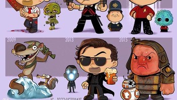 Pengisi suara Simon Pegg, dari film-film tahun 2004 hingga 2015. Foto: Jeff Victor