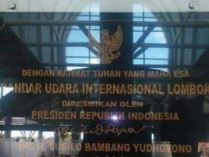 PD: Info Pencopotan Prasasti SBY di Bandara Lombok dari Veteran NTB