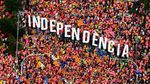 Lautan Manusia di Barcelona yang Serukan Kemerdekaan Catalonia