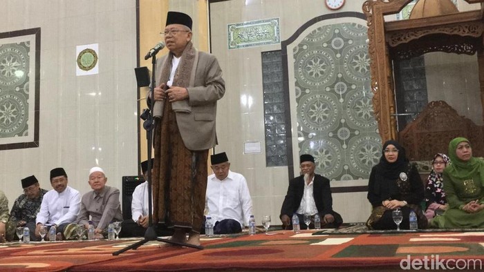 Maruf Amin Klaim Didukung Para Kiai di Jatim