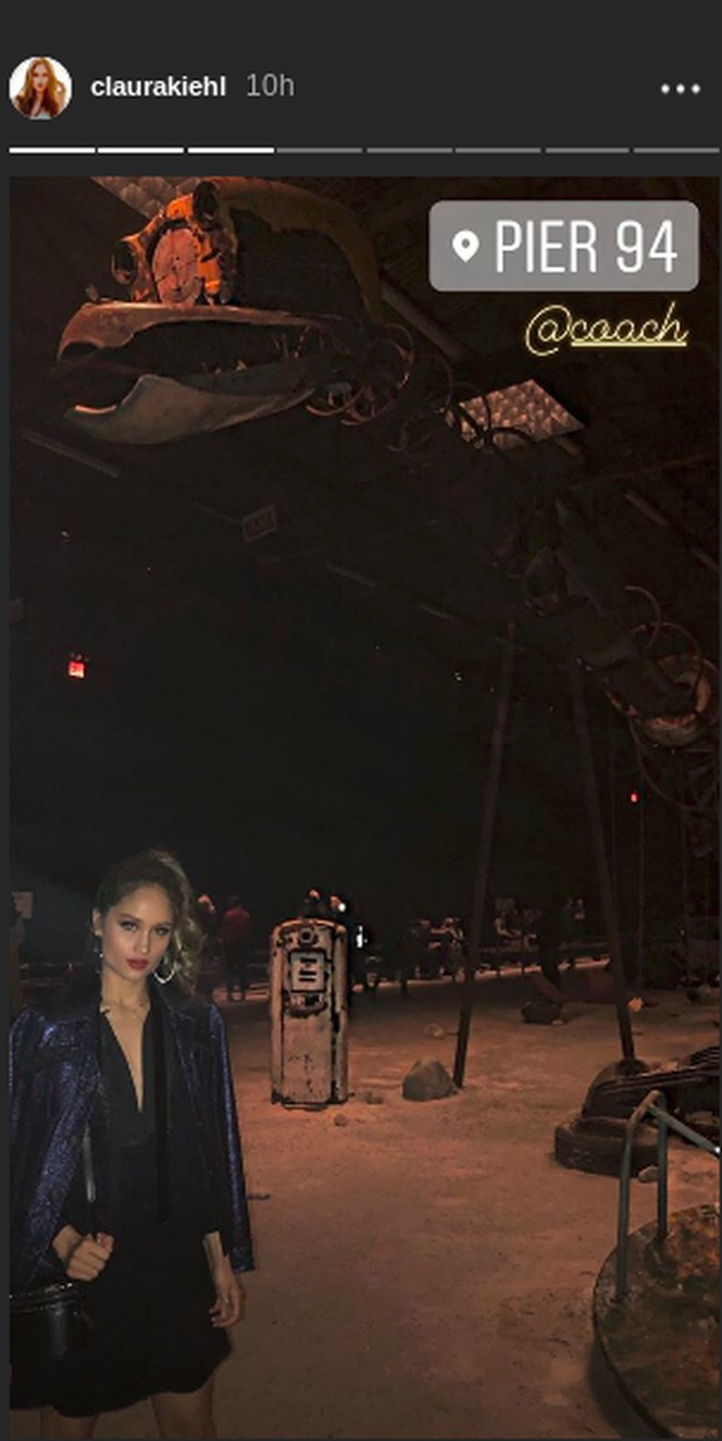 Cinta Laura memberi sneak peak lokasi fashion show Coach. Foto: Instagram @claurakiehl