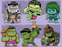 Dalam Bentuk Animasi, Ini Evolusi Karakter Hulk Sampai Spiderman