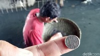 Ada pula pemburu harta karun yang menemukan koin berlogo mahkota.