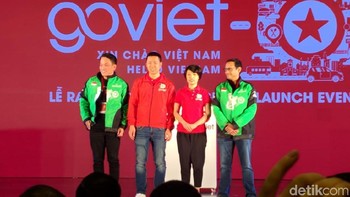 Ini menggabungkan teknologi dan investasi Go-Jek dengan keahlian tim lokal Go-Viet. Kami bangga bisa membagi teknologi Indonesia untuk bisa dimanfaatkan oleh masyarakat Vietnam, ujar Nadiem. (Foto: detikINET/Adi Fida Rahman)