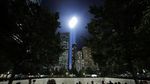 Penampakan Cahaya Lampu Penghormatan 17 Tahun Tragedi WTC