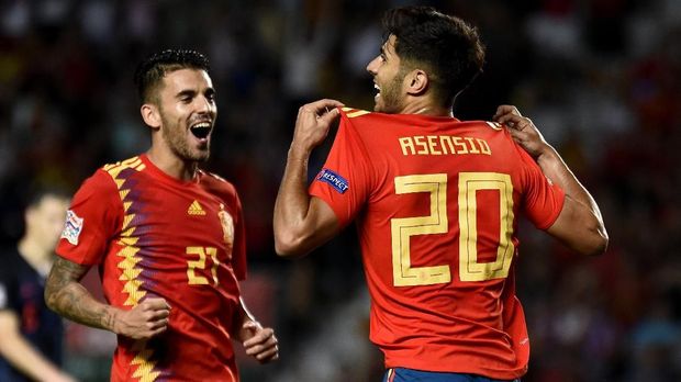 Marco Asensio jadi salah satu pemain yang menyulitkan Kroasia.