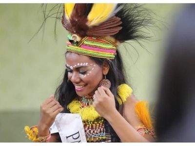 Potret Ellen Aragay, Perempuan Papua di Kontes Kecantikan Dunia