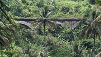 Jembatan Cipanerekean masih di jalur Banjar-Pangandaran-Cijulang. Pool/PT KAI.  