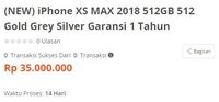 Edan! e-Commerce Lokal Banderol iPhone XS Seharga Rp 30 Jutaan