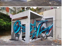 Keren Banget! Seni Grafiti 3D Ini seperti Keluar dari Tembok