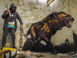 Keren Banget! Seni Grafiti 3D Ini seperti Keluar dari Tembok