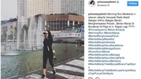 Wanita kelahiran 1 Agustus 1982 ini pun tetap tampil oke saat berolahraga, setuju? (Foto: Instagram/princessyahrini)