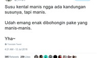 Lebih baik kenyataan yang pahit, atau kebohongan yang manis? (Foto: Screenshot Twitter)