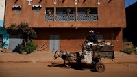Beginilah pemandangan setiap harinya di Kota Bamako, Mali. Mali adalah negara yang berada di Afrika Barat (Luc Gnago/Reuters)