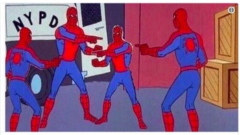 Masih soal penamaan ketiga iPhone baru, plus iPhone generasi sebelumnya yakni iPhone X. Jadi ada iPhone X, iPhone XS, iPhone XS Max, dan iPhone XR. Spiderman pun bingung. (Foto: Twitter)