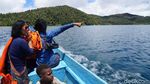 Foto: Pantai Pasir Putih di Atas Pegunungan Papua Barat