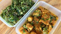 Coba tebak, yang mana bebek rica rica? Ya, yang tertutup dengan cabe ijo! Karena akun @mulitricarica sengaja membuat bebek rica cabe ijo. Foto: Instagram 