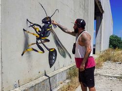 Keren Banget! Seni Grafiti 3D Ini seperti Keluar dari Tembok