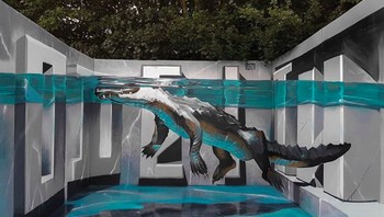 Dia adalah Sergio Odeith seorang pria asal Portugal yang sudah berkecimpung lama di dunia grafiti. (Foto: instagram.com/odeith via Brightside)