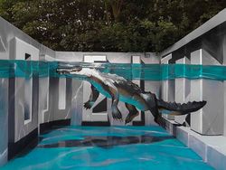 Keren Banget! Seni Grafiti 3D Ini seperti Keluar dari Tembok