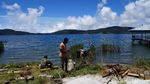 Foto: Pantai Pasir Putih di Atas Pegunungan Papua Barat