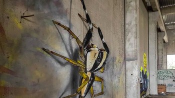 Usai membuat grafiti di jalanan dan sudut kota, Odeith beralih menciptakan mural berukuran raksasa untuk perusahaan nasional dan internasional. (Foto: instagram.com/odeith via Brightside)