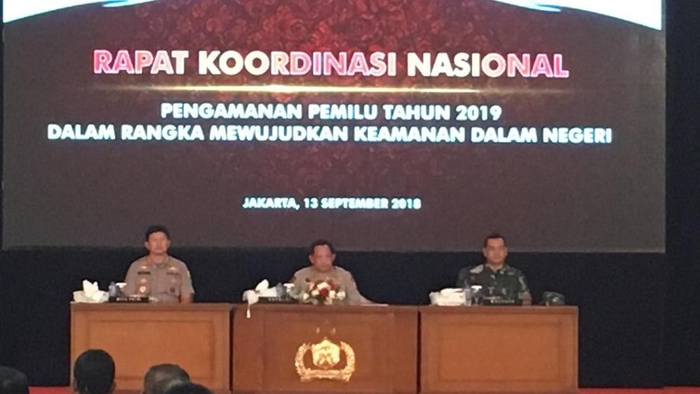 TNI-Polri Rakor Bahas Pengamanan Pemilu 2019 TNI-Polri Rakor Bahas Pengamanan Pemilu 2019