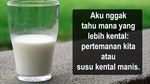 Deretan Meme Lucu Susu Kental Manis dari Warganet