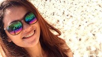 Selfie dulu, jepret! Mati ini adalah salah satu kota pesisir di Provinsi Davao, Filipina. Mati dikenal dengan keindahan pantainya. (Instagram/@krestledeomampo)