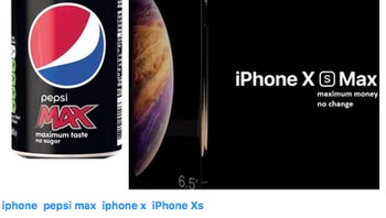 Ada Pepsi Max, ada pula iPhone XS Max. Sama-sama MAX, harga iPhone tentu saja lebih maksimal menguras kantong. (Foto: 9gag.com)