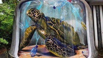 Oedith mengambil bangunan-bangunan tak terpakai untuk dijadikan kanvas lukisnya. (Foto: instagram.com/odeith via Brightside)