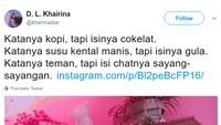 Katanya benci tapi ternyata cinta, dan seterusnya dan seterusnya. (Foto: Screenshot Twitter)