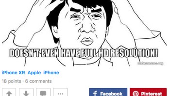 Duh, pusing. Meme ini mengungkit perkara harga berbanding dengan spesifikasi salah satu varian iPhone baru. (Foto: 9gag.com)