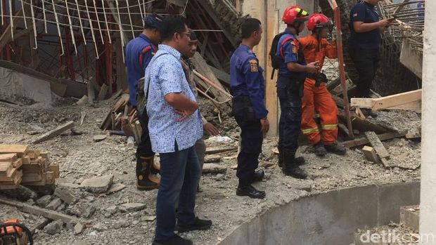Sudah 26 Jam, 1 Pekerja Tertimbun Bangunan di PIK Belum Ditemukan